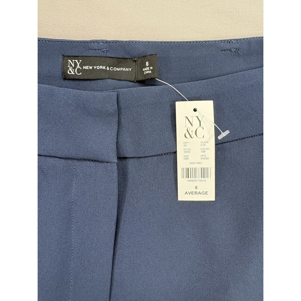 New York & Company Pants NWT Women’s 8 Average Navy Blue Dress Slacks Trousers - Picture 5 of 8